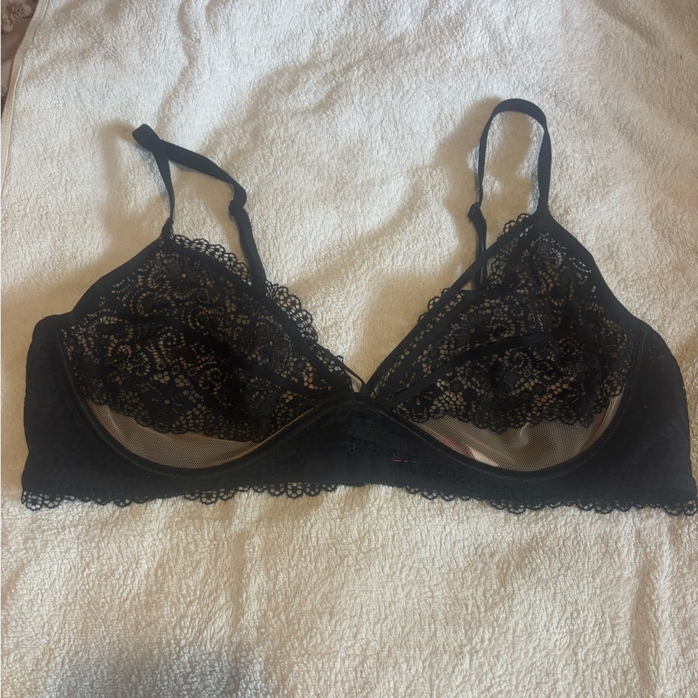 Adore Me Black Lace Bralette
